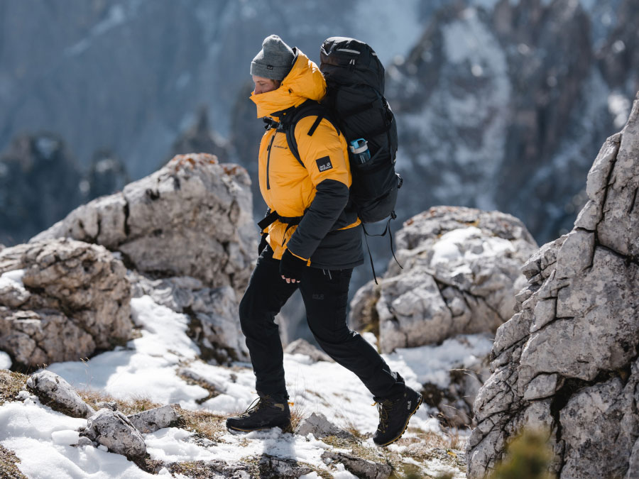 Mountain boots worn at the summit